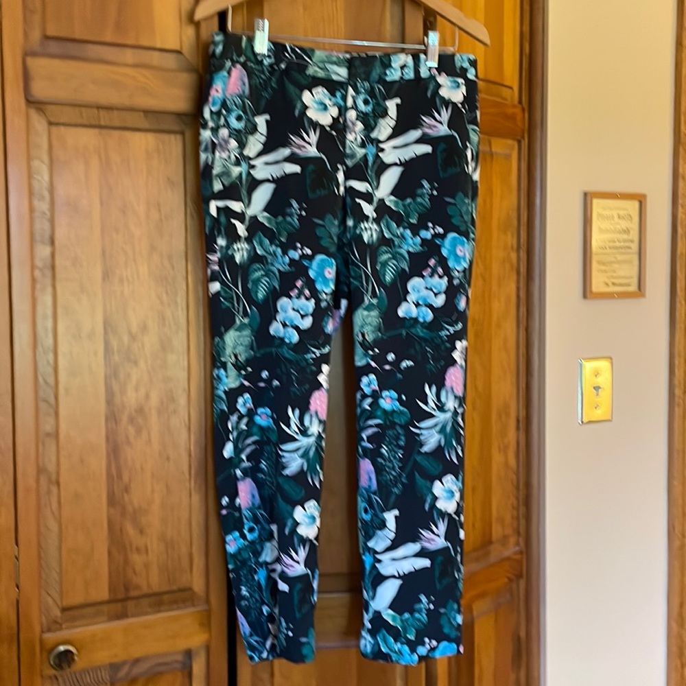 Banana republic flowered pants